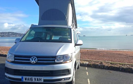 VW California T6 at Paignton seafront