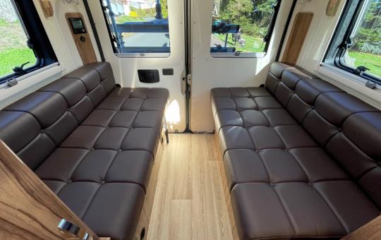 rear seating in the motorhome